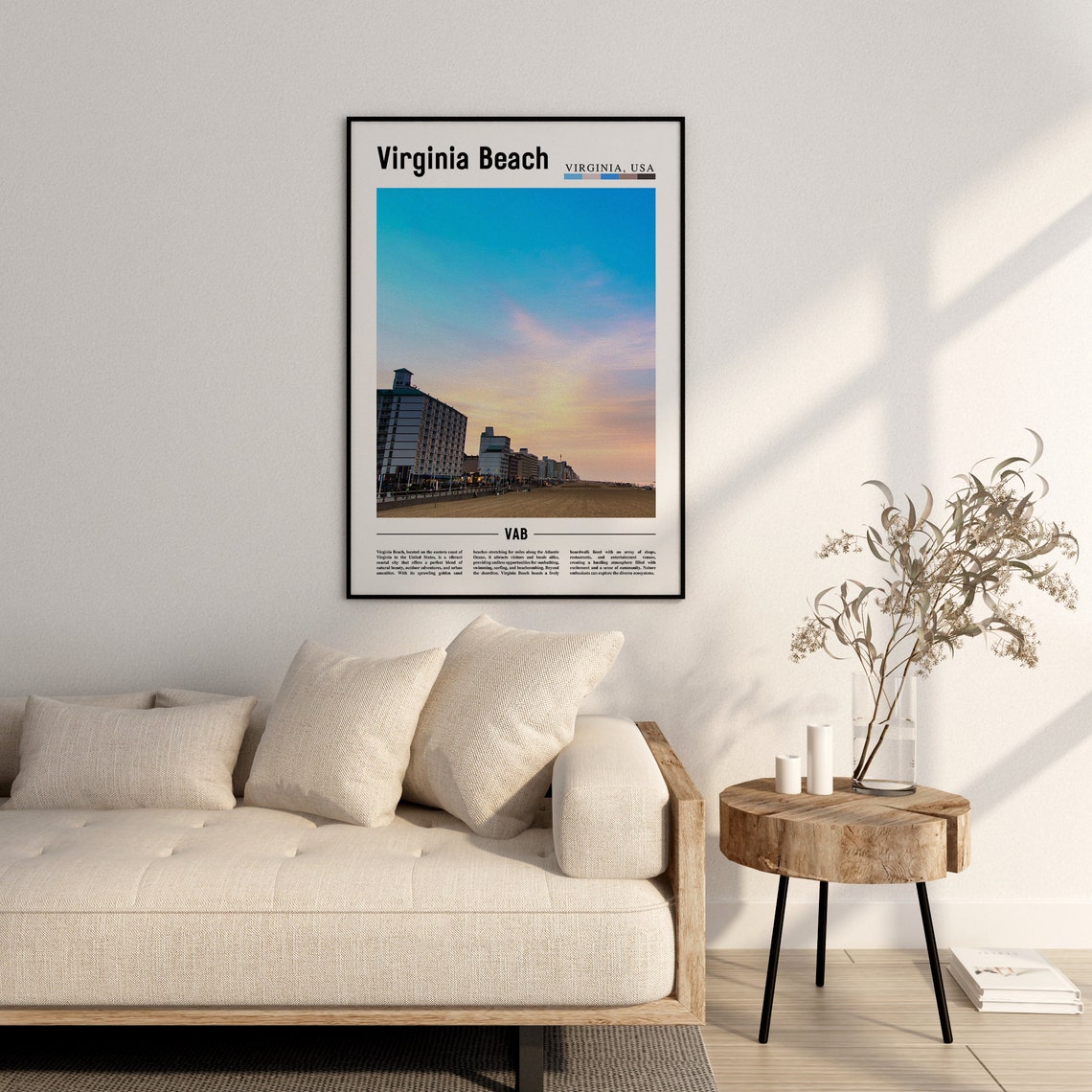 Virginia Beach Poster Virginia Beach Print Virginia Beach Wall Art United States Photo United States Poster United States Print - Image 2