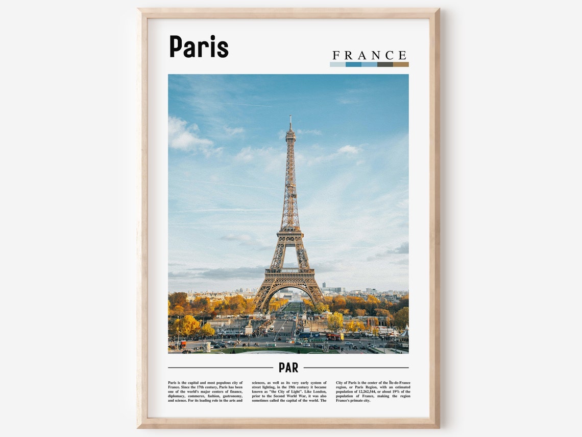 Paris Poster Paris Print Paris Wall Art France Photo France Poster France Print France Wall Art Minimal Travel Poster