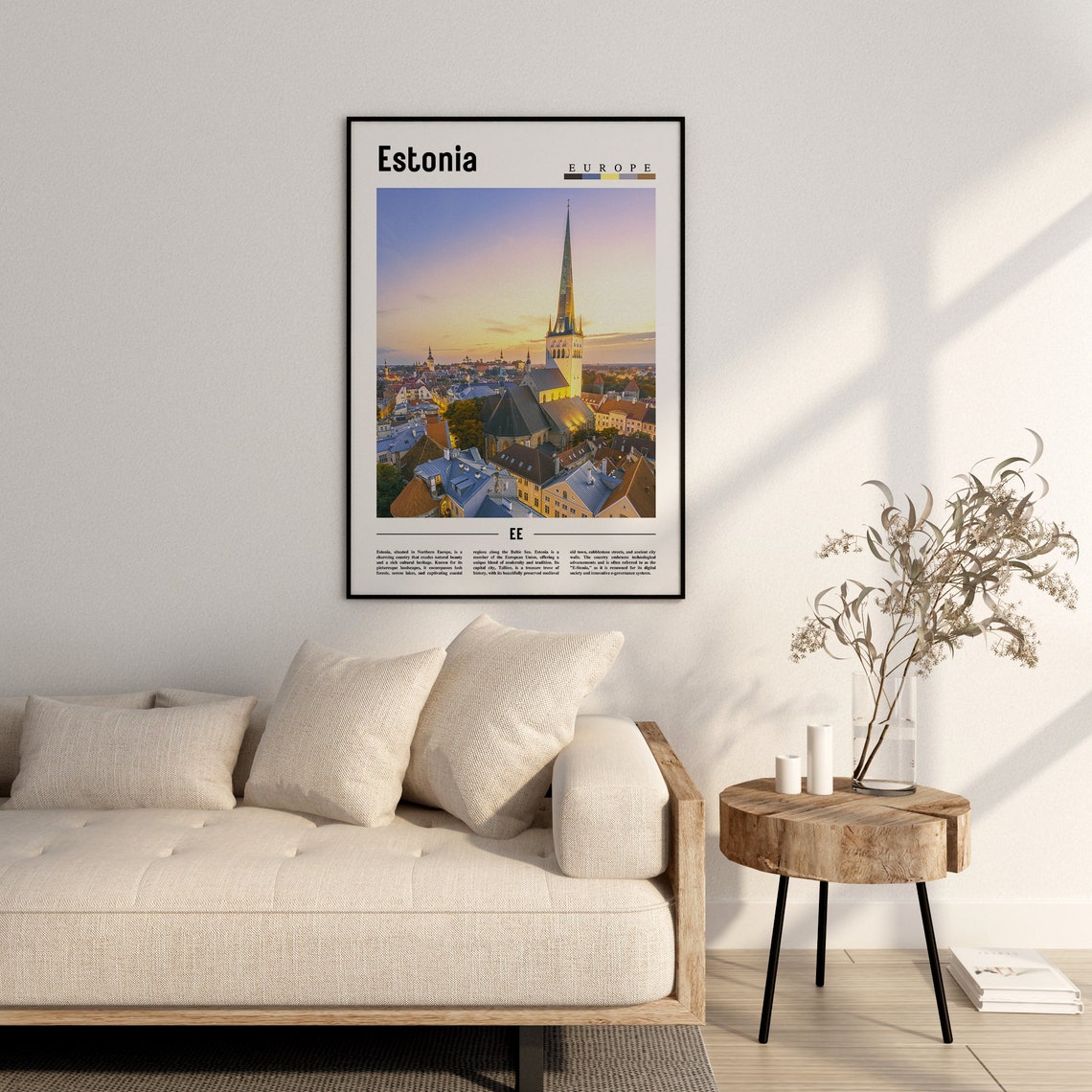 Estonia Poster Estonia Print Estonia Wall Art Europe Photo Europe Poster Europe Print Travel Poster - Image 2
