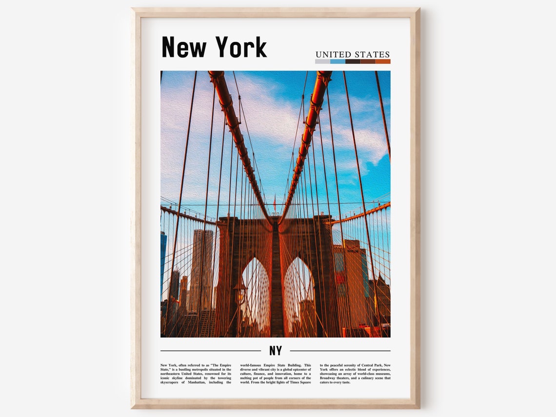 New York Travel Poster, New York Photo