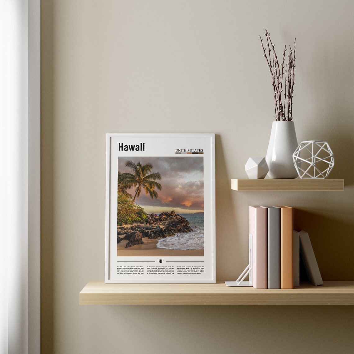 Hawaii Poster Hawaii Print Hawaii Wall Art United States Photo United States Poster United States Print Travel Poster - Image 3
