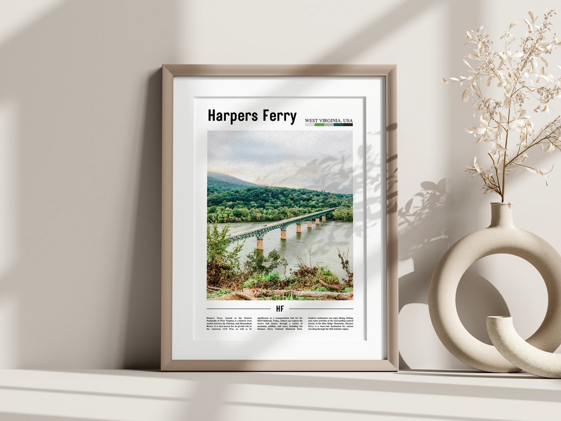 Harpers Ferry Poster Harpers Ferry Print Harpers Ferry Wall Art United States Photo United States Poster United States Print - Image 3