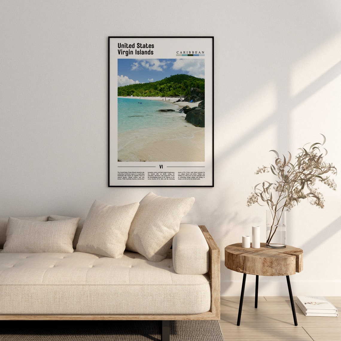 United States Virgin Islands Poster United States Virgin Islands Print United States Virgin Islands Wall Art Oil Painting Poster - Image 2
