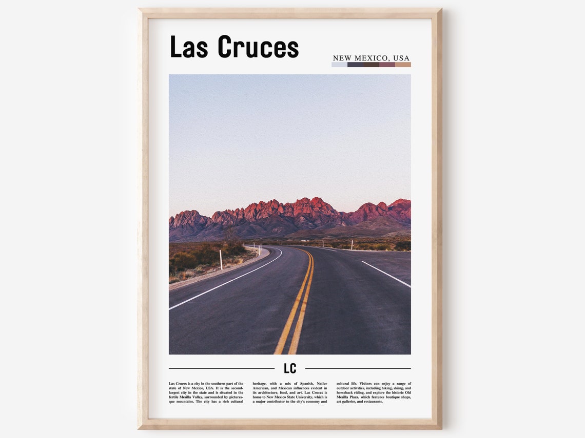 Las Cruces Poster Las Cruces Print Las Cruces Wall Art United States Photo United States Poster United States Print