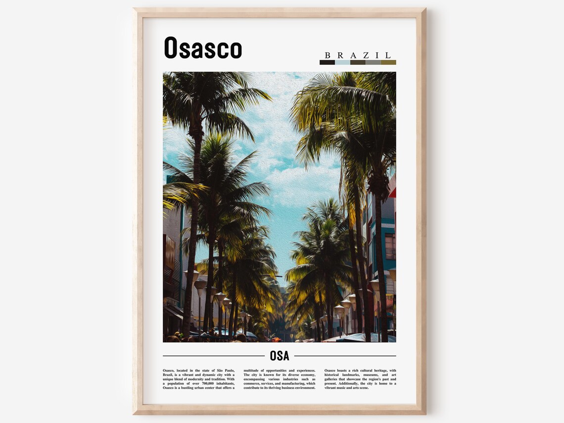 Osasco Travel Poster, South America Place