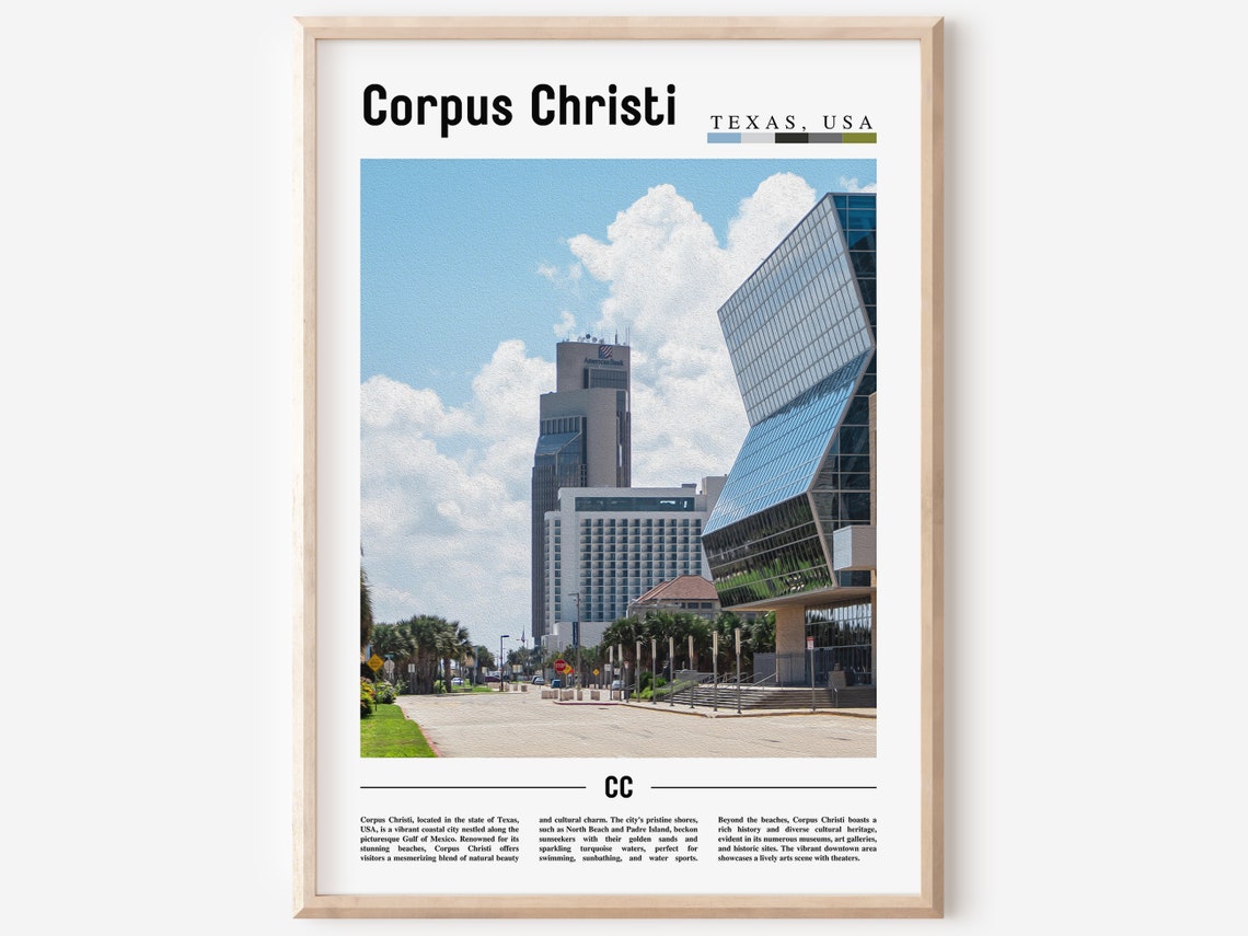 Corpus Christi Poster Corpus Christi Print Corpus Christi Wall Art United States Photo United States Poster United States Print