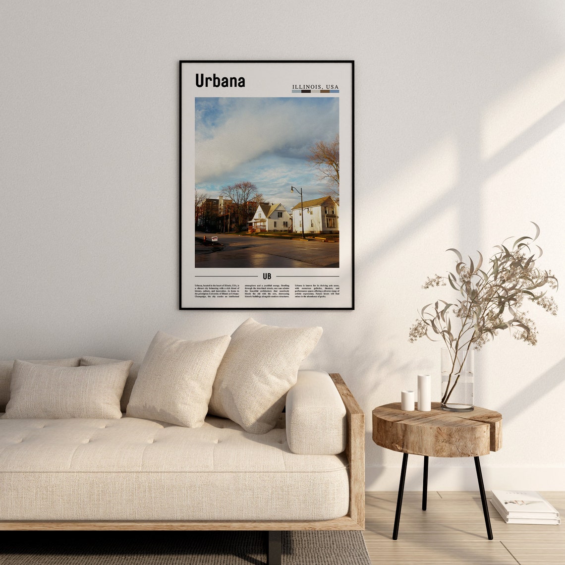 Urbana Poster Urbana Print Urbana Wall Art United States Photo United States Poster United States Print - Image 2