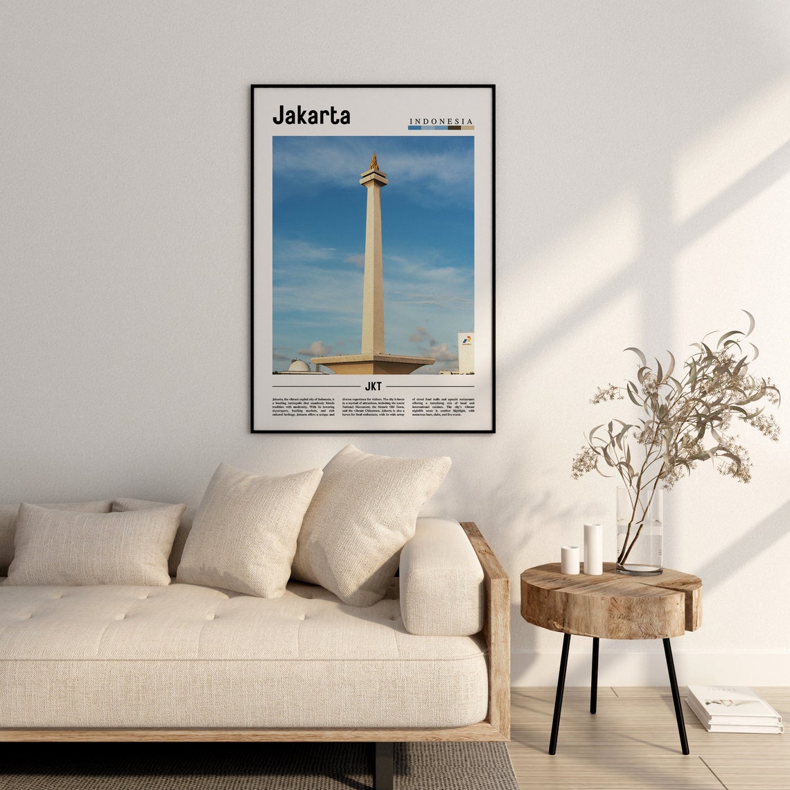 Jakarta Poster Jakarta Print Jakarta Wall Art Asia Print Asia Poster Asia Photo Minimal Travel Poster - Image 2