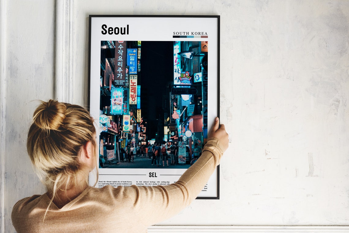 Seoul Minimal Travel Poster - Image 5
