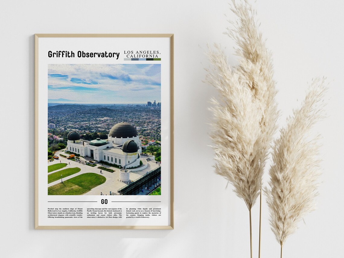 Griffith Observatory Minimal Travel Poster - Image 4