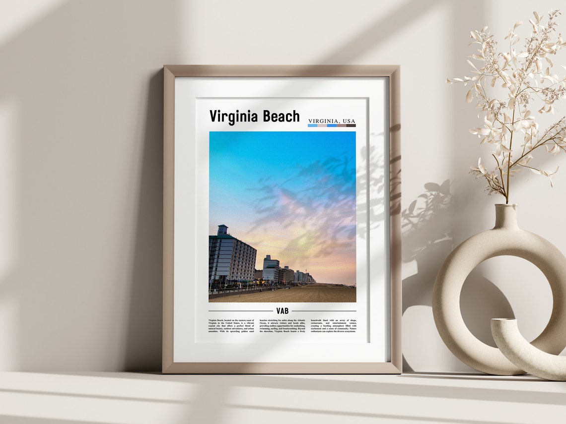 Virginia Beach Poster Virginia Beach Print Virginia Beach Wall Art United States Photo United States Poster United States Print - Image 3