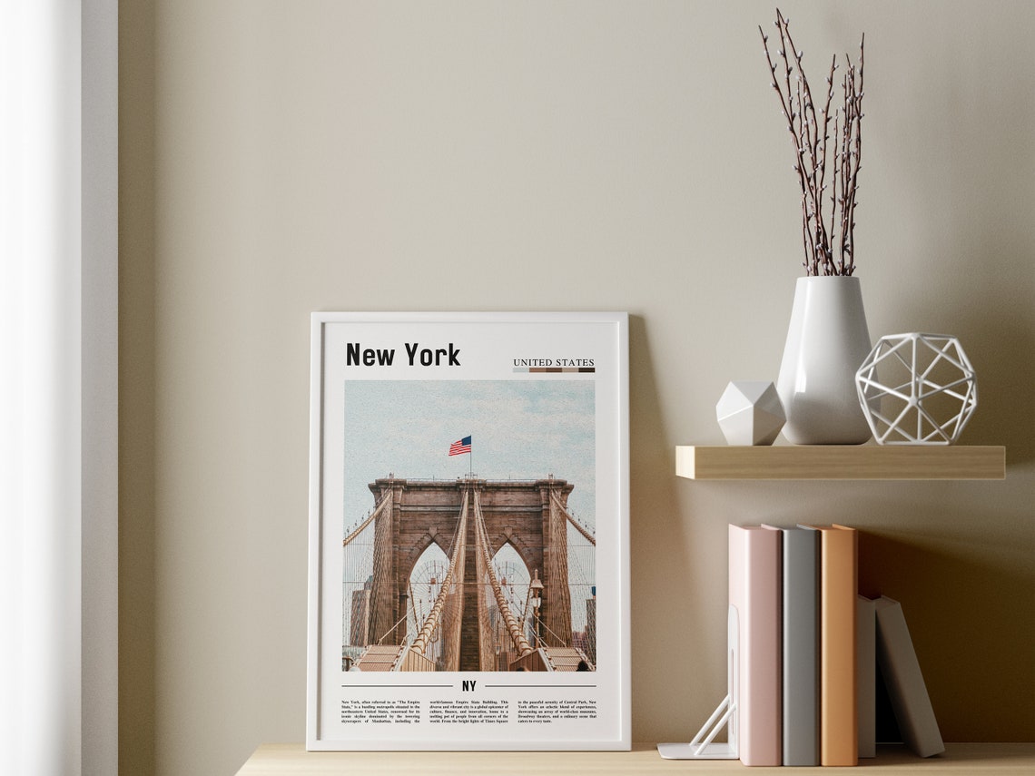 New York Poster New York Print New York Wall Art Ny Photo Ny Poster Ny Print New York Photo Travel Poster - Image 3