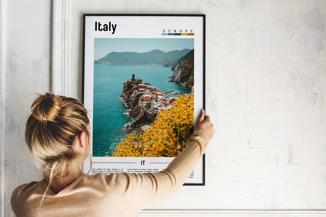 Italy Poster Italy Print Italy Wall Art Italy Photo Italy Poster Italy Print Italy Wall Art Minimal Travel Poster - Image 4