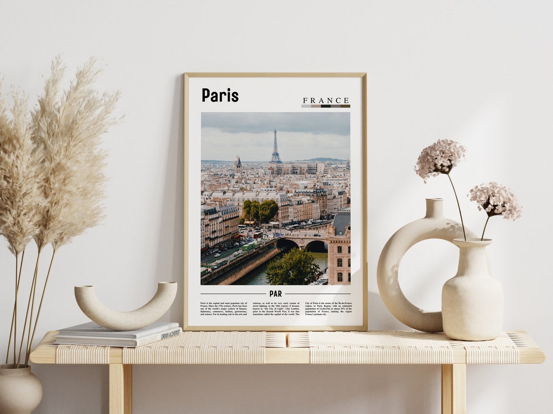 Paris Poster Paris Print Paris Wall Art France Photo France Poster France Print France Wall Art Minimal Travel Poster - Image 5