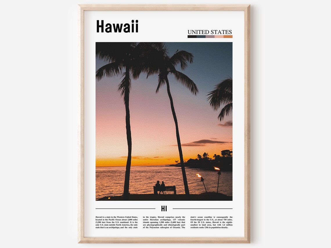 Hawaii Travel Poster, United States Photo
