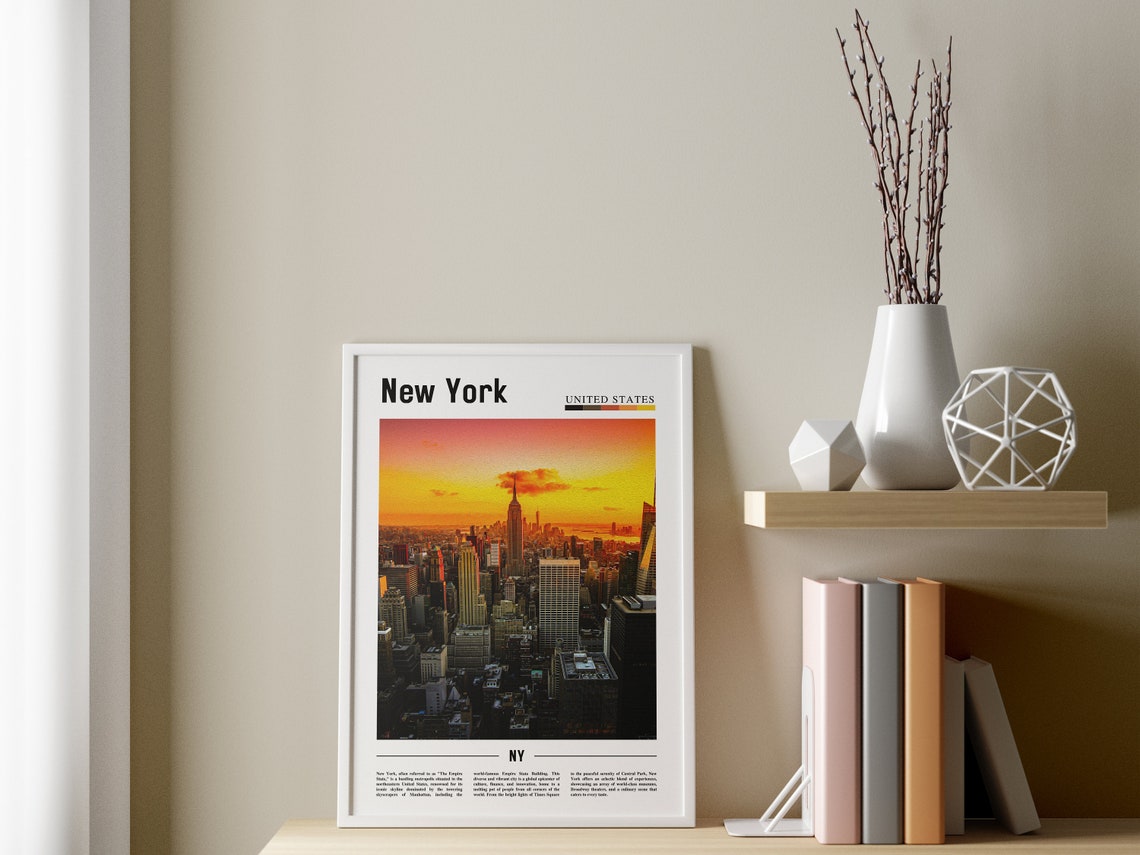 New York Travel Poster, NYC Wall Art - Image 3