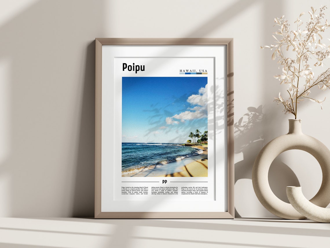 Poipu Poster Poipu Print Poipu Wall Art United States Photo United States Poster United States Print - Image 3