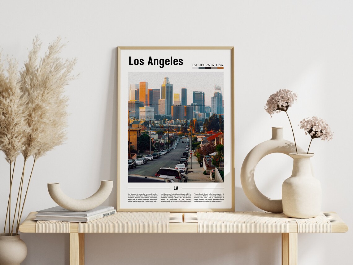 Los Angeles Print Los Angeles Poster Los Angeles Wall Art La Print La Poster La Wall Art La Photo - Image 6