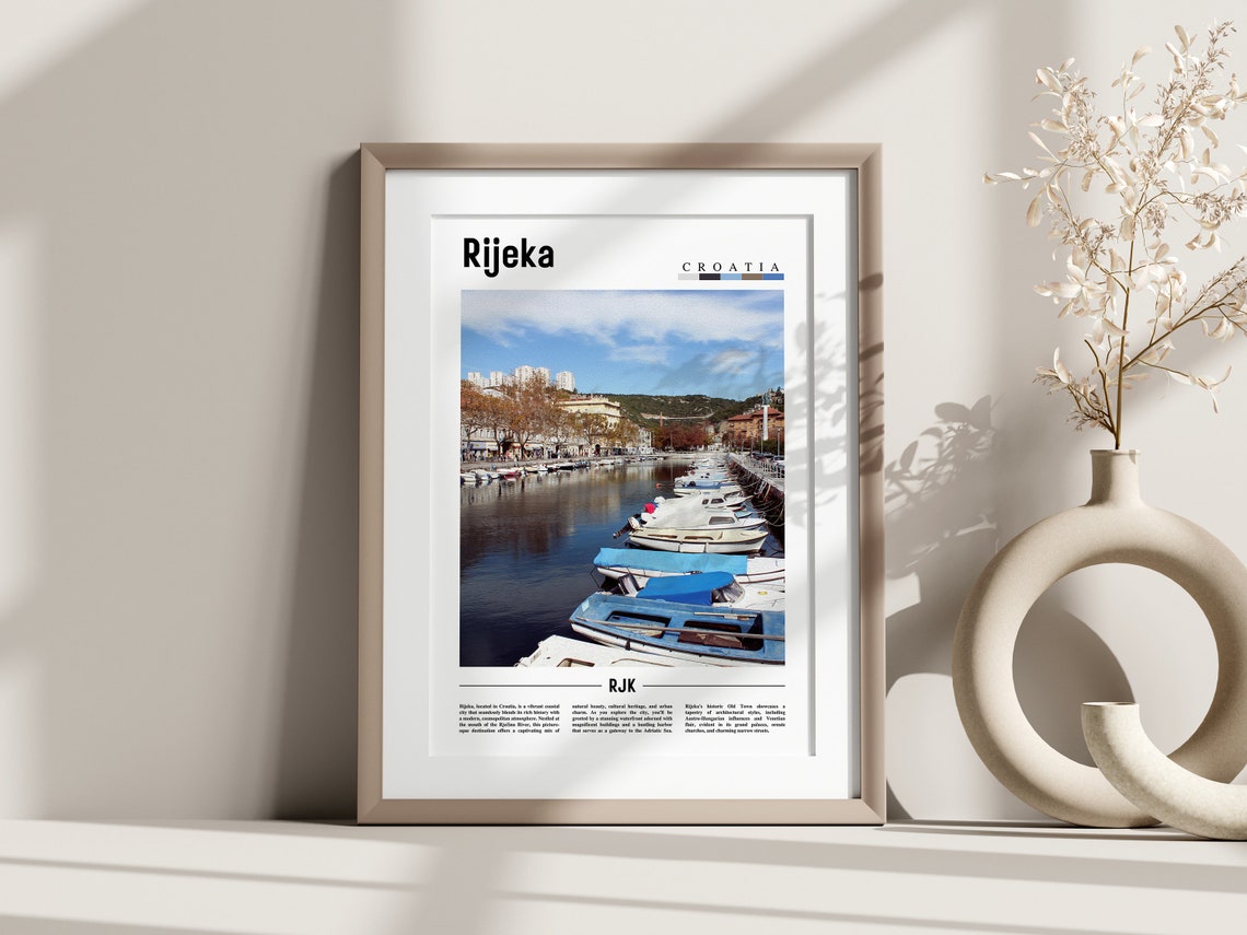 Rijeka Poster Rijeka Print Rijeka Wall Art Europe Photo Europe Poster Europe Print Travel Poster - Image 3
