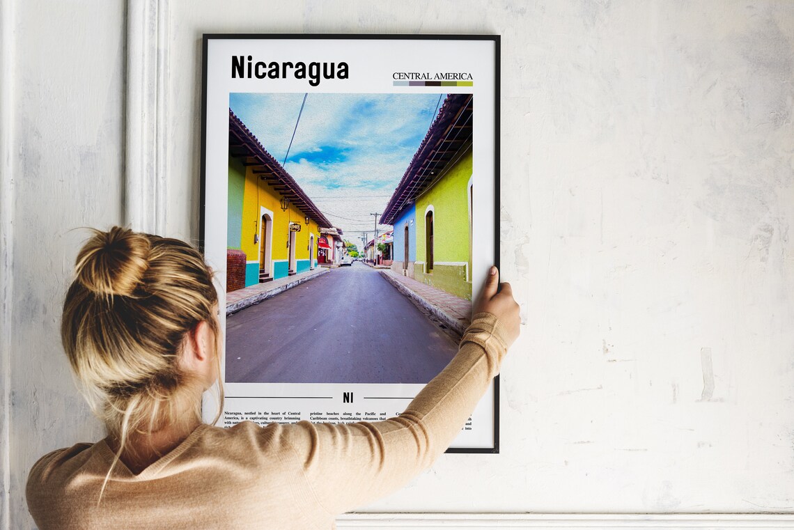 Nicaragua Travel Poster, Central America - Image 5