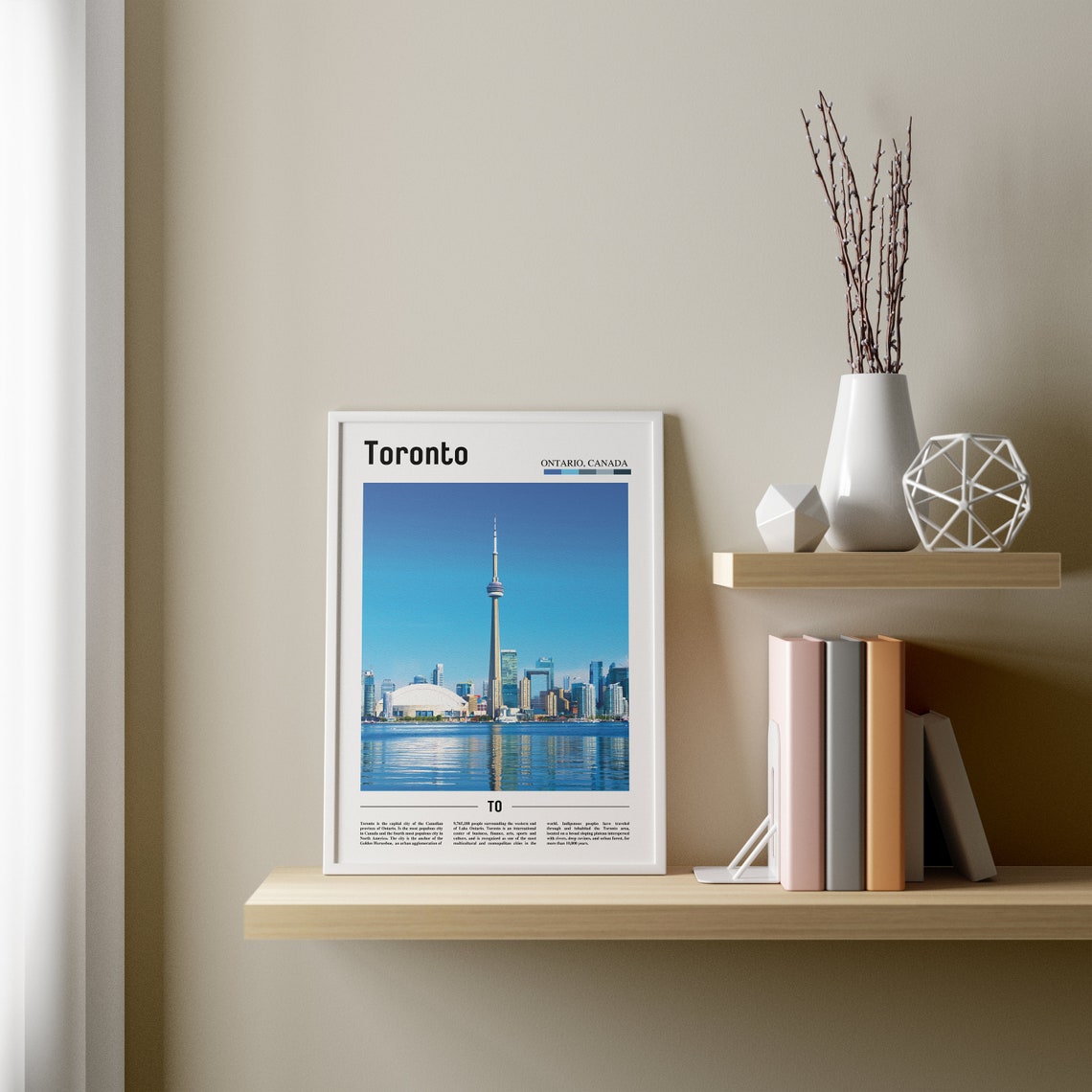 Toronto Print Toronto Poster Toronto Wall Art Oil Painting Poster Colorful City Print City Artwork Travel Artwork Travel Wall Art - Image 4