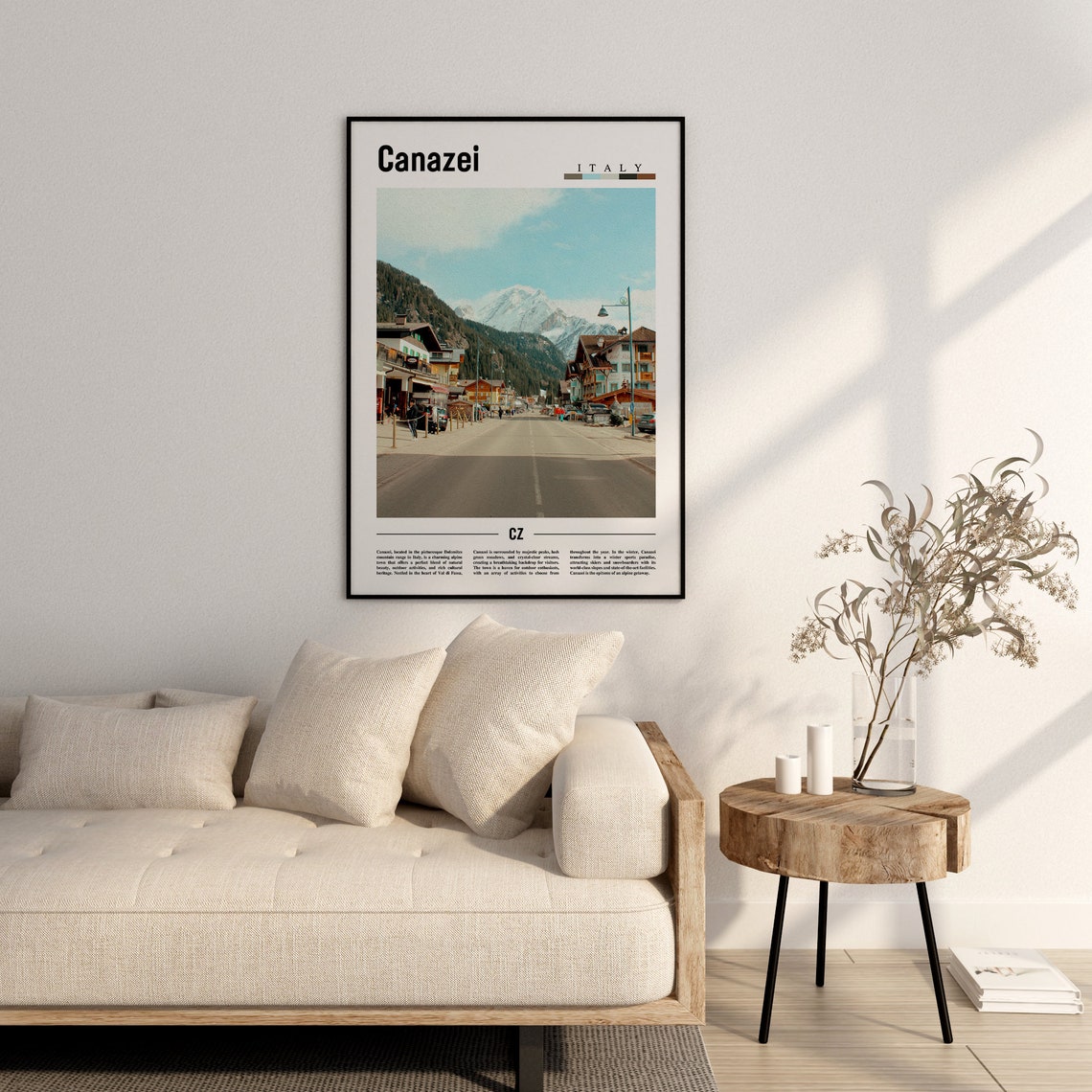 Canazei Poster Canazei Print Canazei Wall Art Europe Photo Europe Poster Europe Print Travel Poster - Image 2