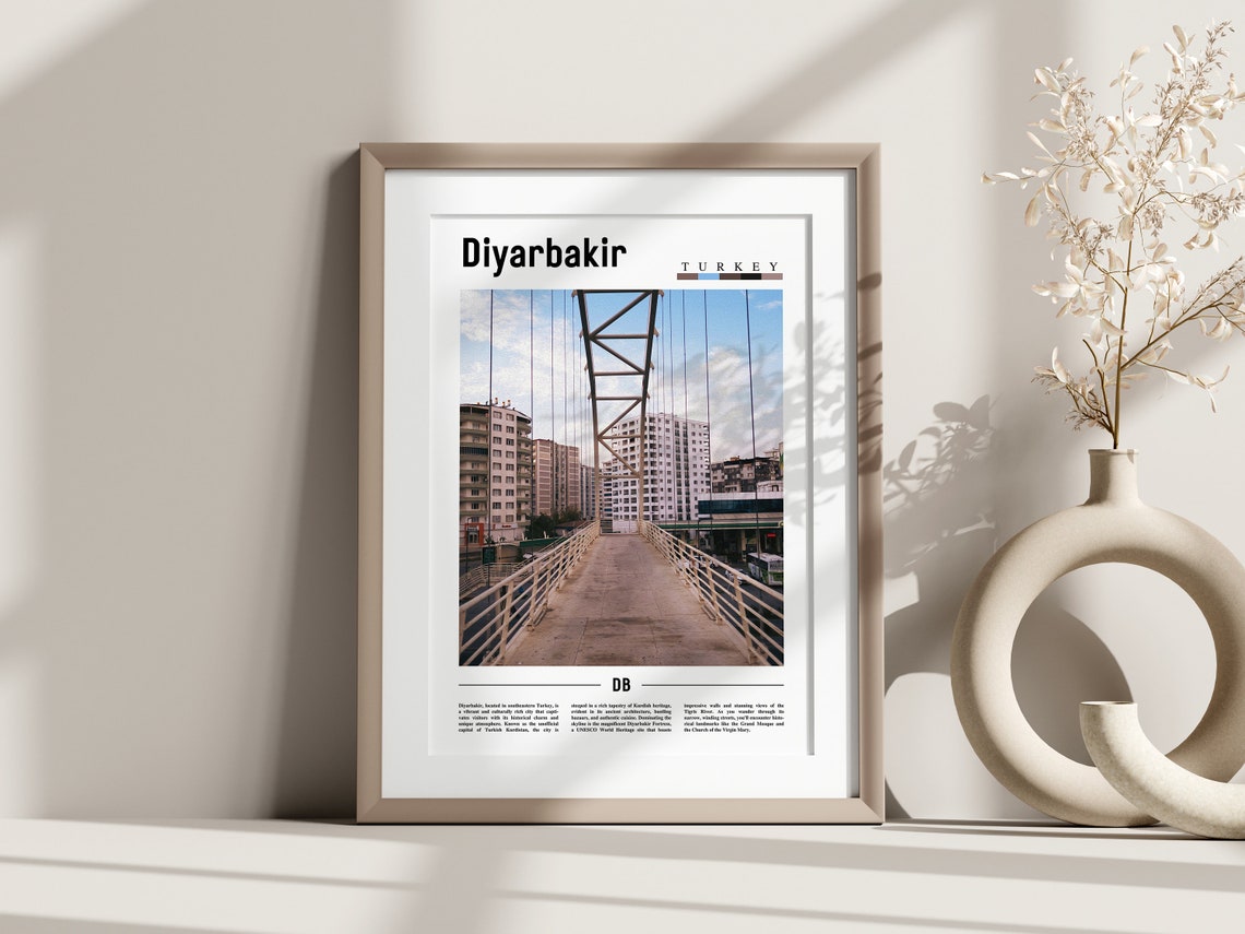 Diyarbakir Poster Diyarbakir Print Diyarbakir Wall Art Europe Photo Europe Poster Europe Print Travel Poster - Image 3