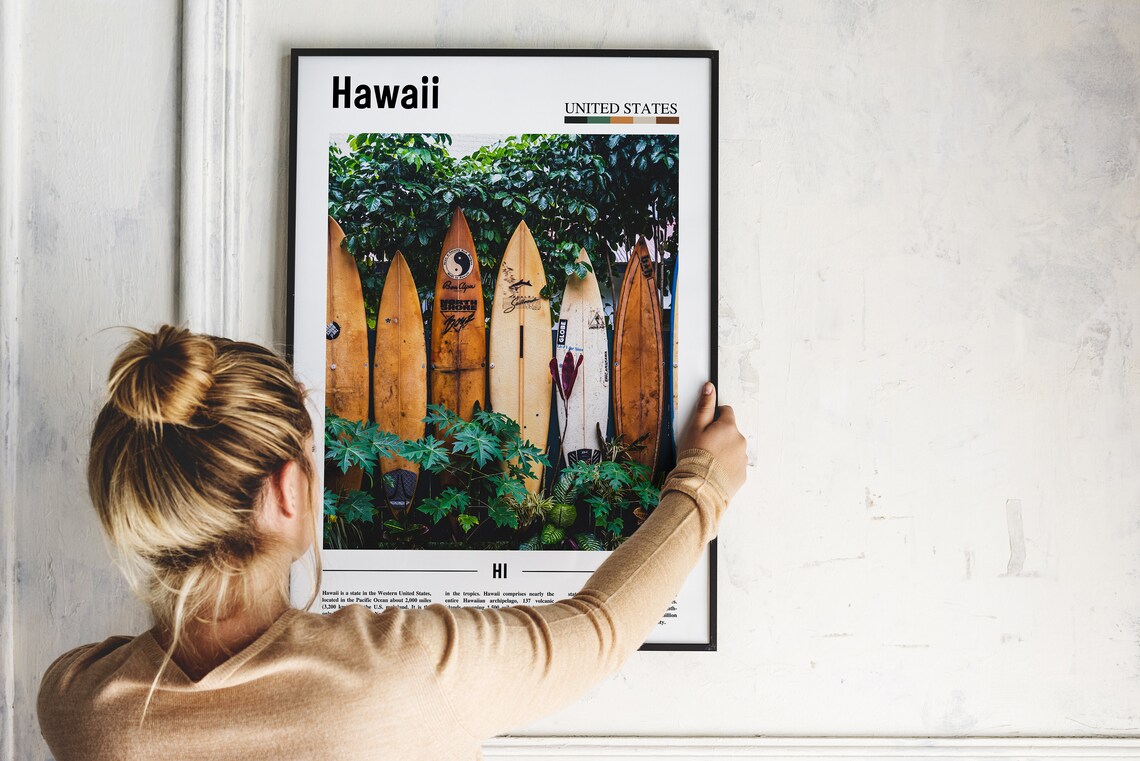 Hawaii Travel Poster, United States Photo - Image 5
