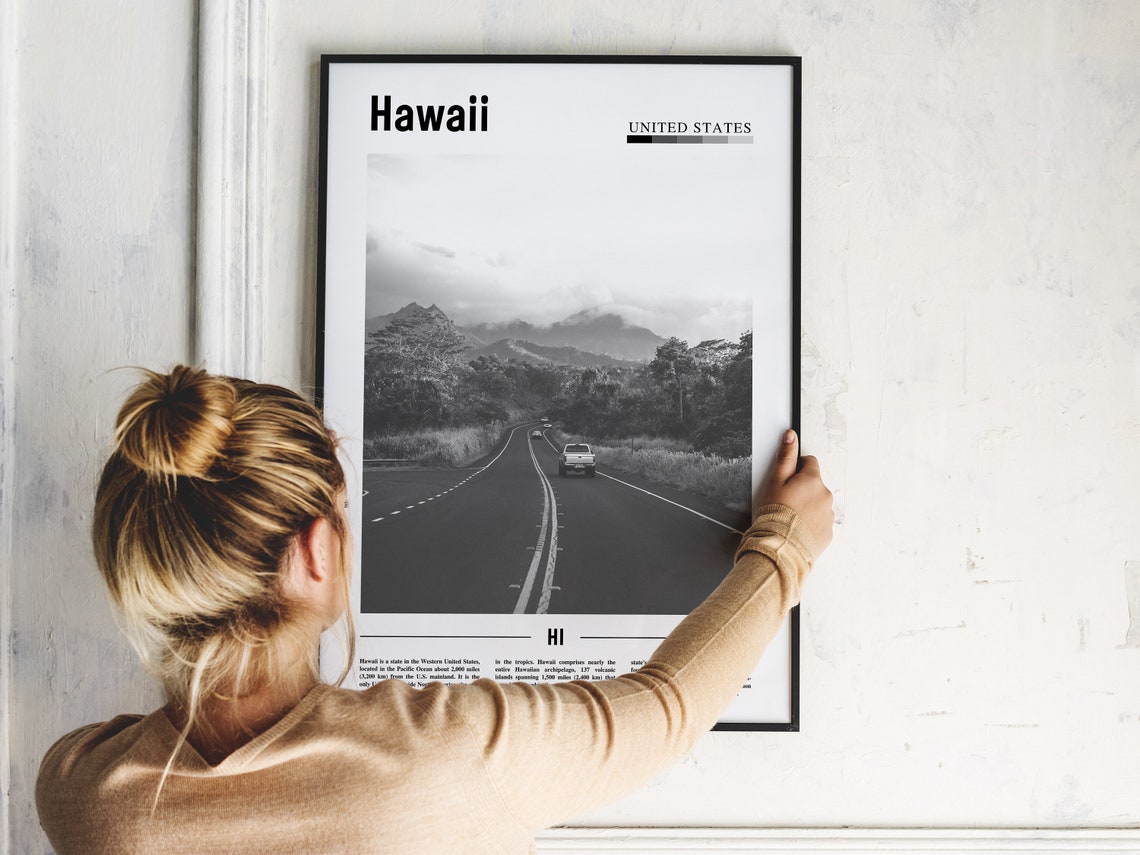 Hawaii Poster, Minimal Travel Poster - Image 5