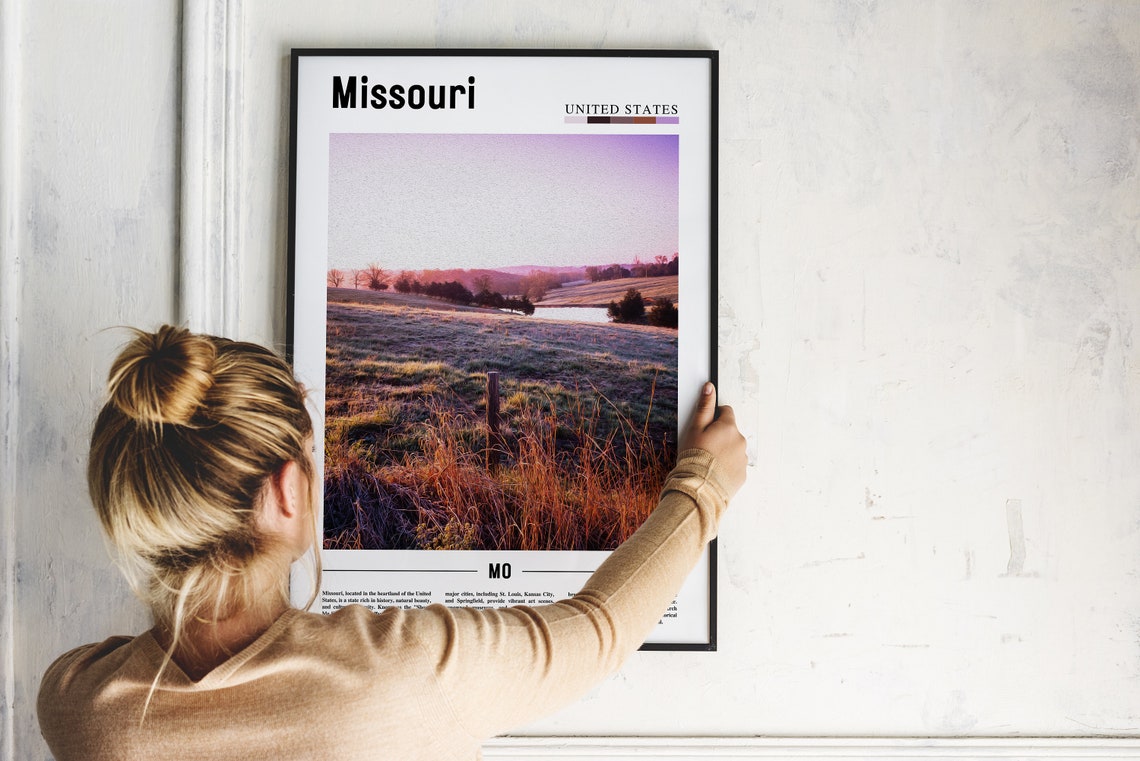 Missouri Poster Missouri Print Missouri Wall Art United States Photo United States Poster United States Print - Image 5