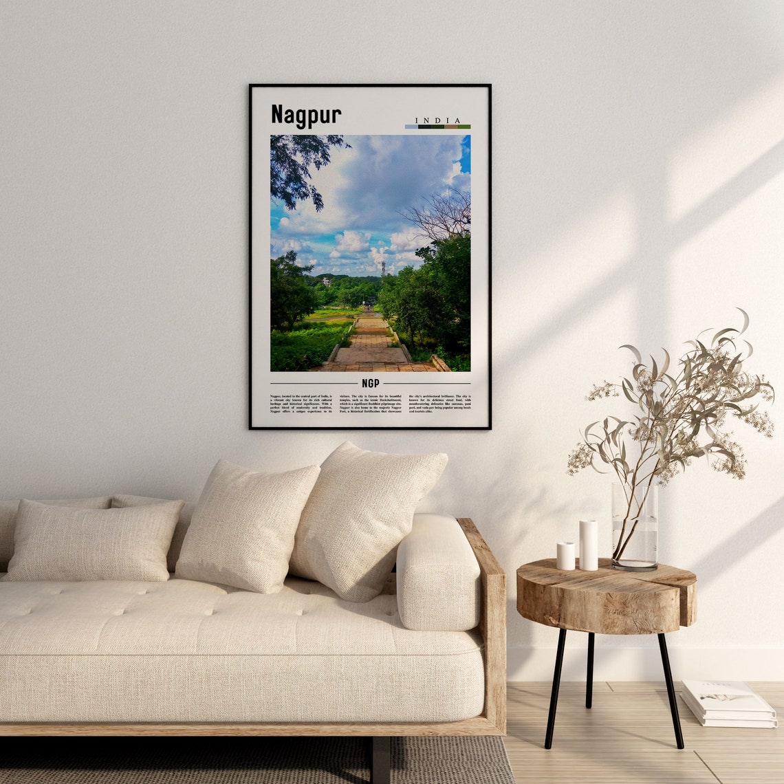 Nagpur Poster Nagpur Print Nagpur Wall Art Asia Print Asia Poster Asia Photo Minimal Travel Poster - Image 2