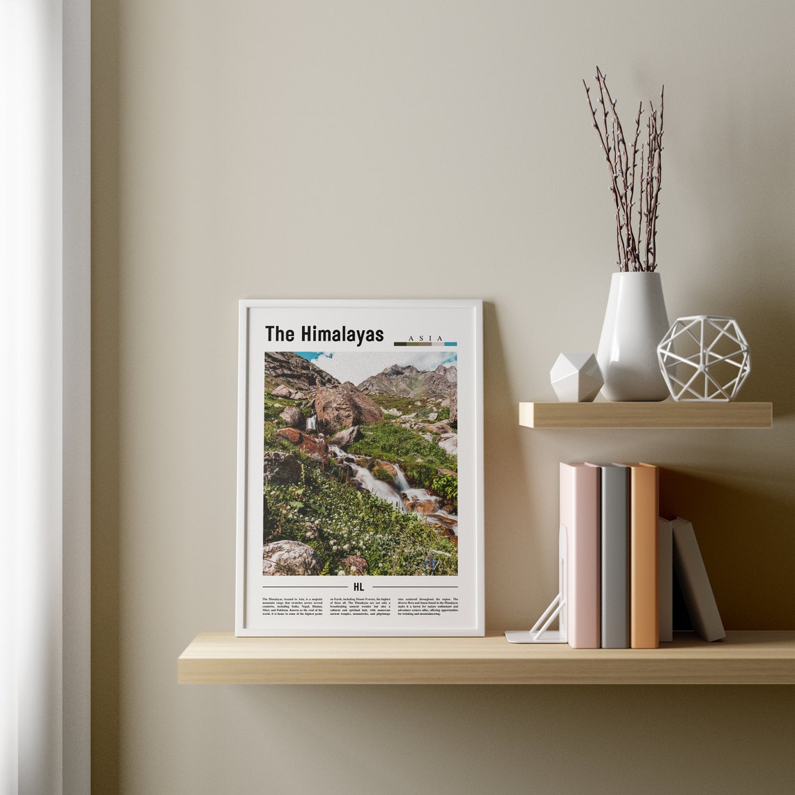 The Himalayas Poster The Himalayas Print The Himalayas Wall Art Asia Print Asia Poster Asia Photo Minimal Travel Poster - Image 3