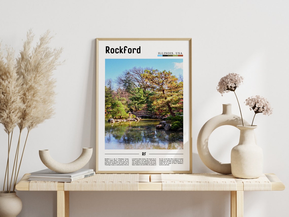 Rockford Poster Rockford Print Rockford Wall Art United States Photo United States Poster United States Print - Image 5