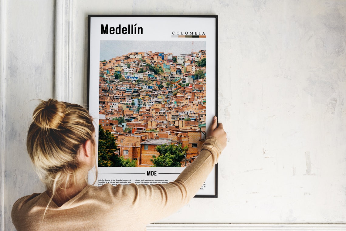 Medelln Poster Medelln Print Medelln Wall Art South America Poster South America Print Travel Poster - Image 5
