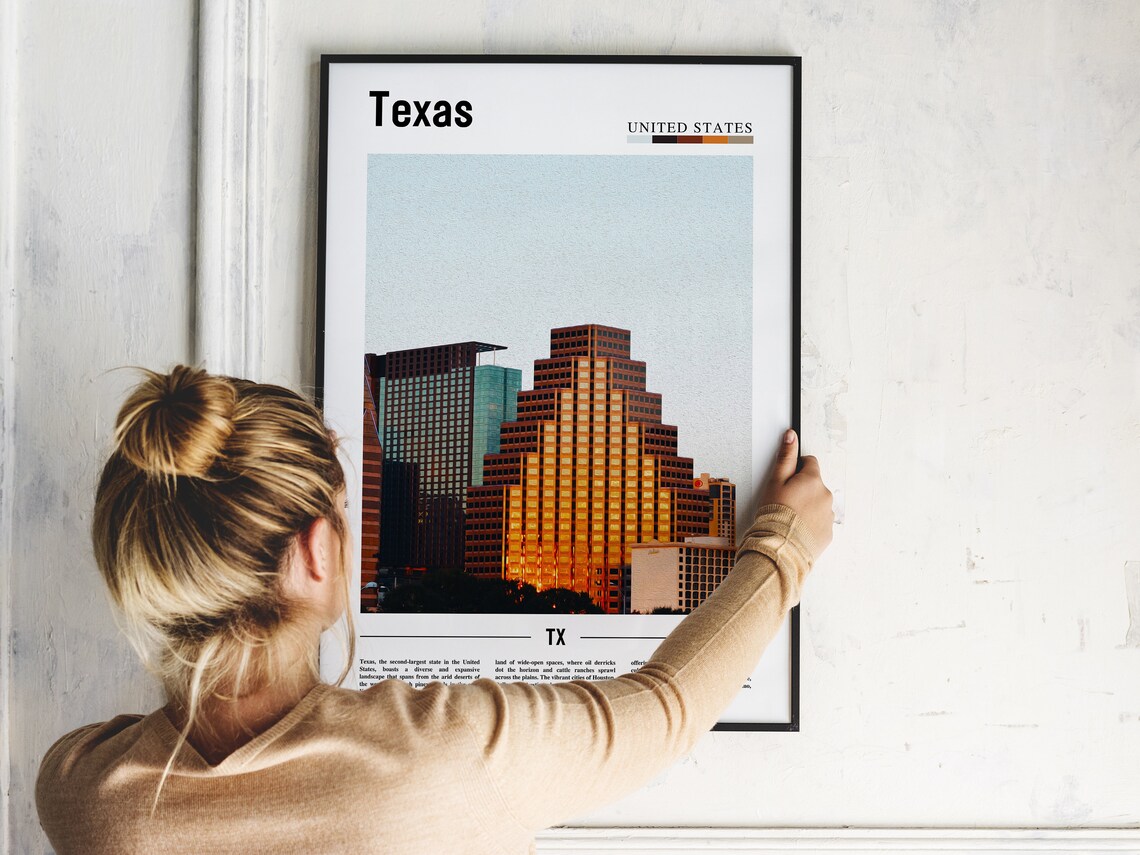 Texas Travel Poster, United States Photo - Image 5