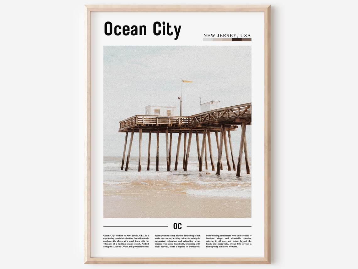 Ocean City Travel Poster, United States Photo