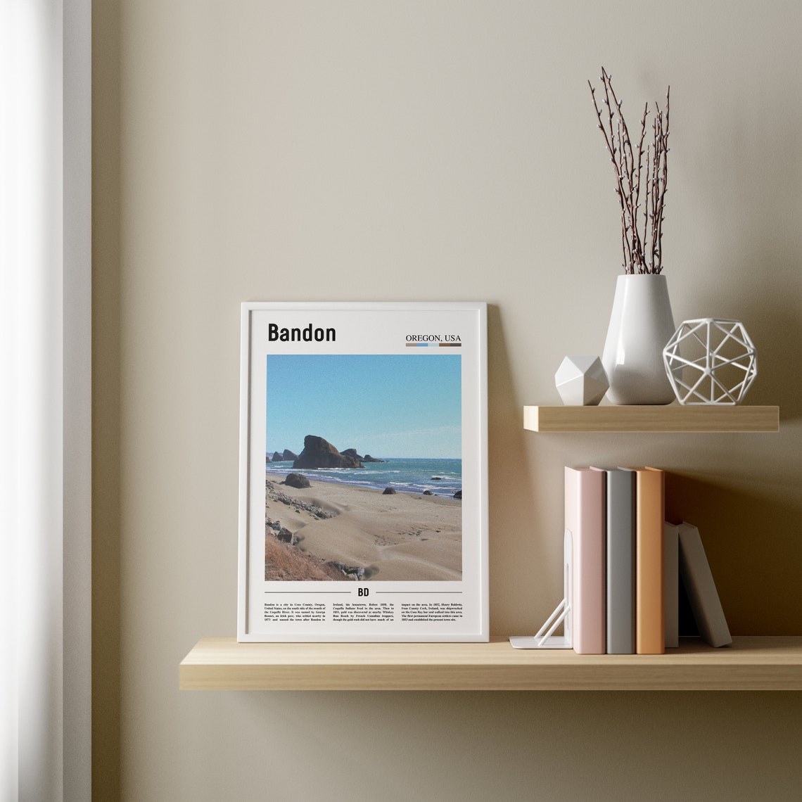 Bandon Print Bandon Poster Bandon Wall Art Oil Painting Poster Colorful City Print City Artwork Travel Artwork Travel Wall Art - Image 3