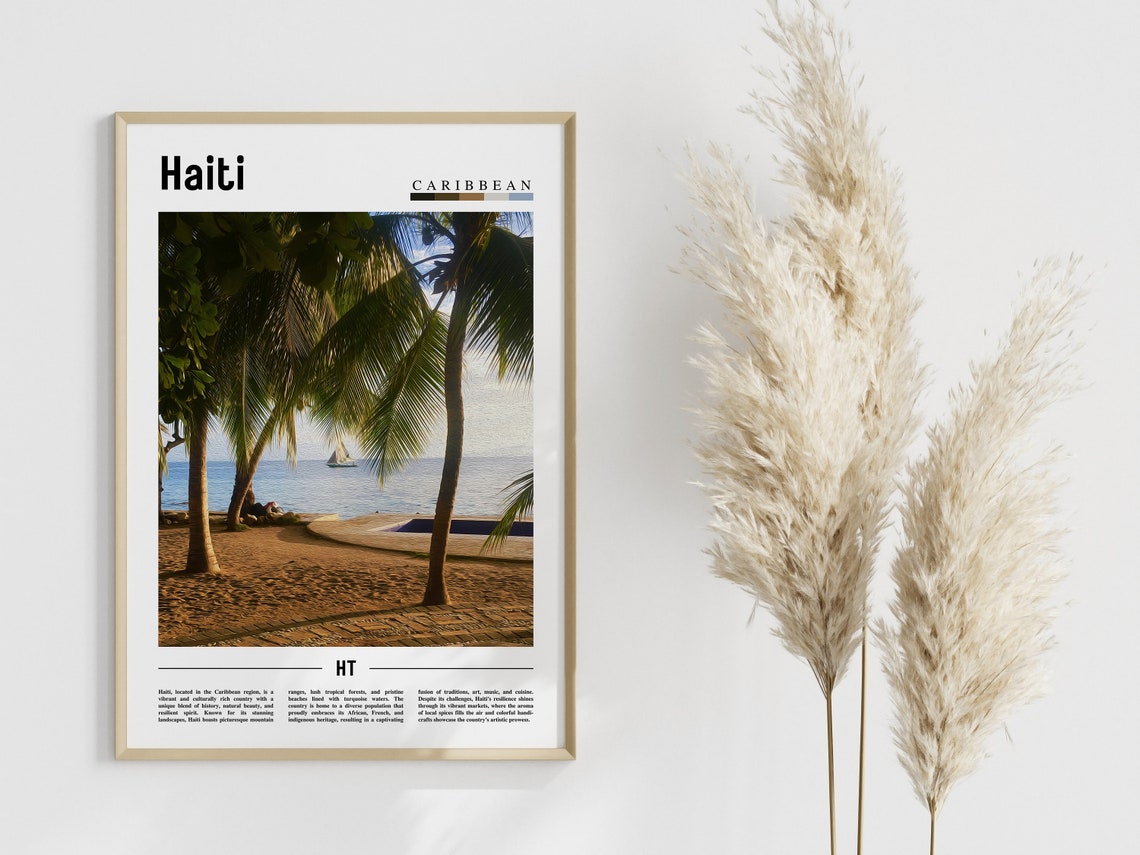 Haiti Poster Haiti Print Haiti Wall Art Caribbean Photo Caribbean Poster Caribbean Print Travel Poster - Image 4
