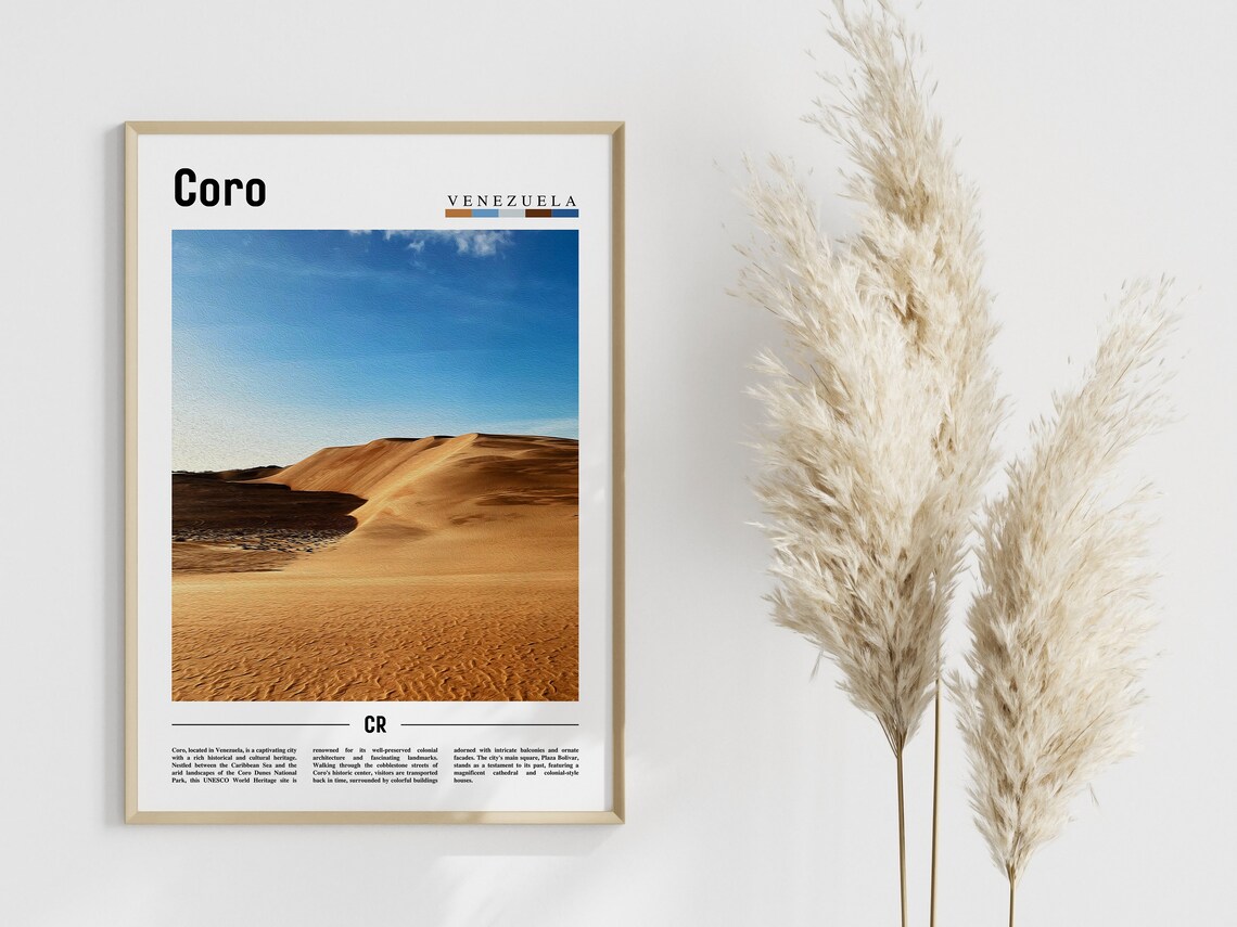 Coro Travel Poster, South America Wall Art - Image 4