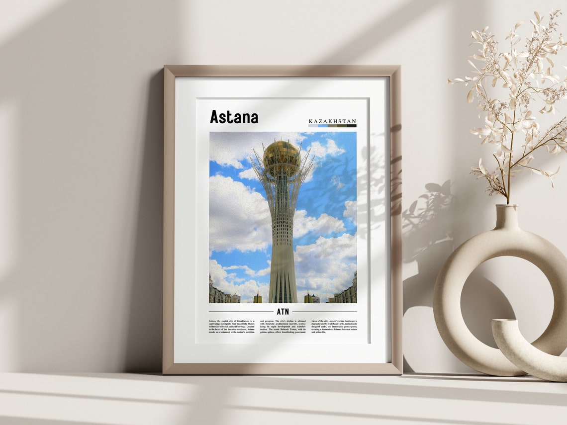 Astana Poster Astana Print Astana Wall Art Europe Photo Europe Poster Europe Print Travel Poster - Image 3