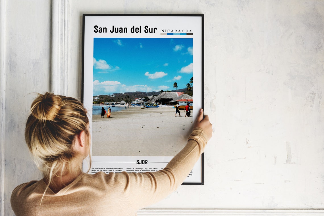 San Juan Del Sur Poster San Juan Del Sur Print San Juan Del Sur Wall Art Central America Poster Central America Print Travel Poster - Image 5