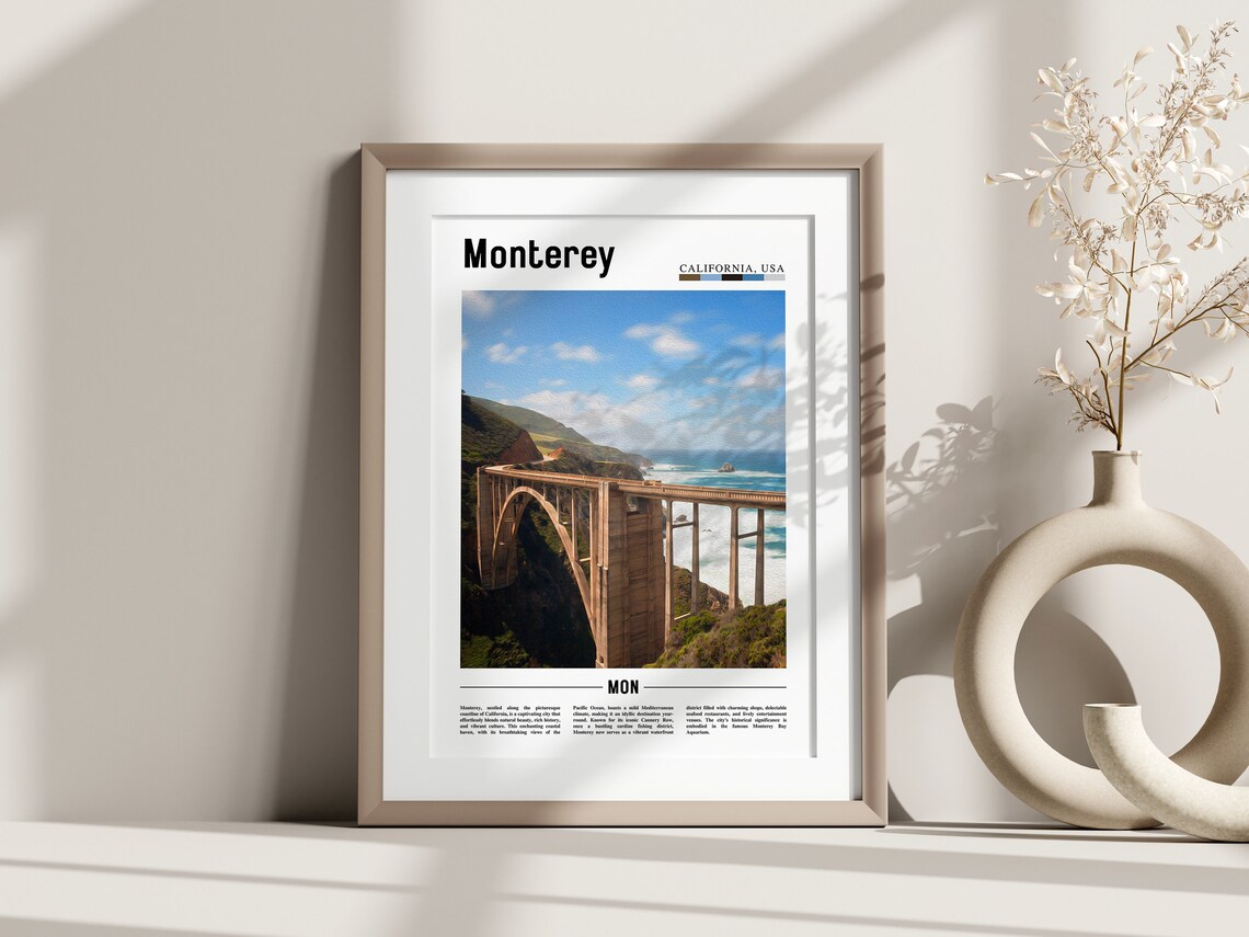 Monterey Travel Poster, United States Photo - Image 3