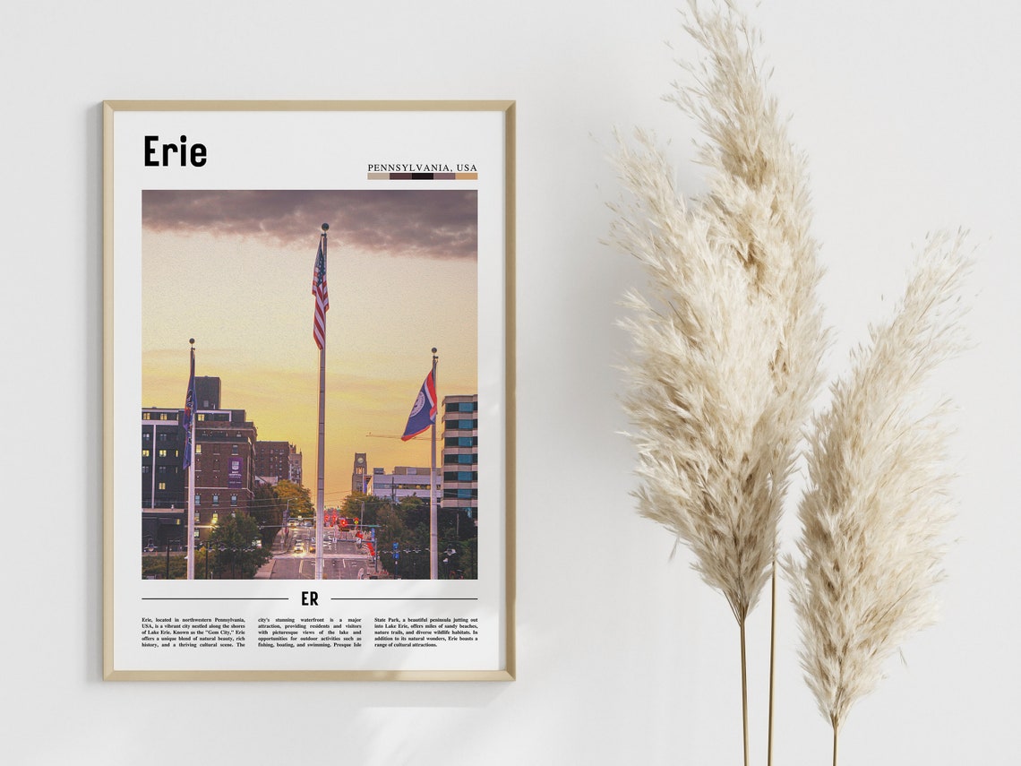 Erie, United States Travel Poster - Image 4