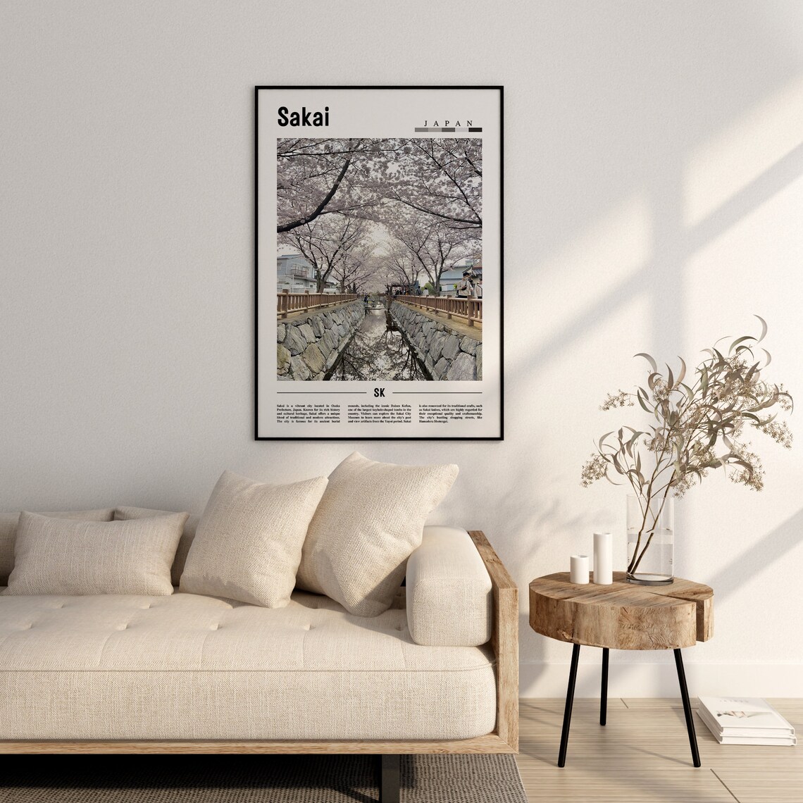 Sakai Poster Sakai Print Sakai Wall Art Asia Print Asia Poster Asia Photo Minimal Travel Poster - Image 2