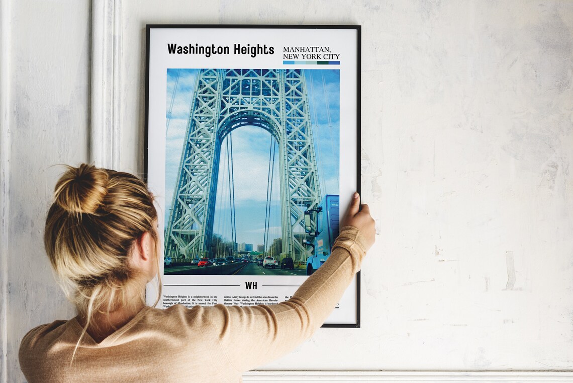Washington Heights Travel Poster, City Artwork - Image 4