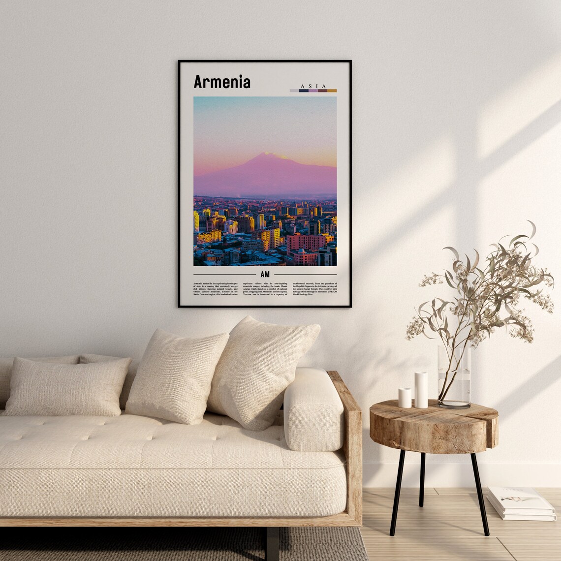 Armenia Minimal Travel Poster, Asia Art Print - Image 2