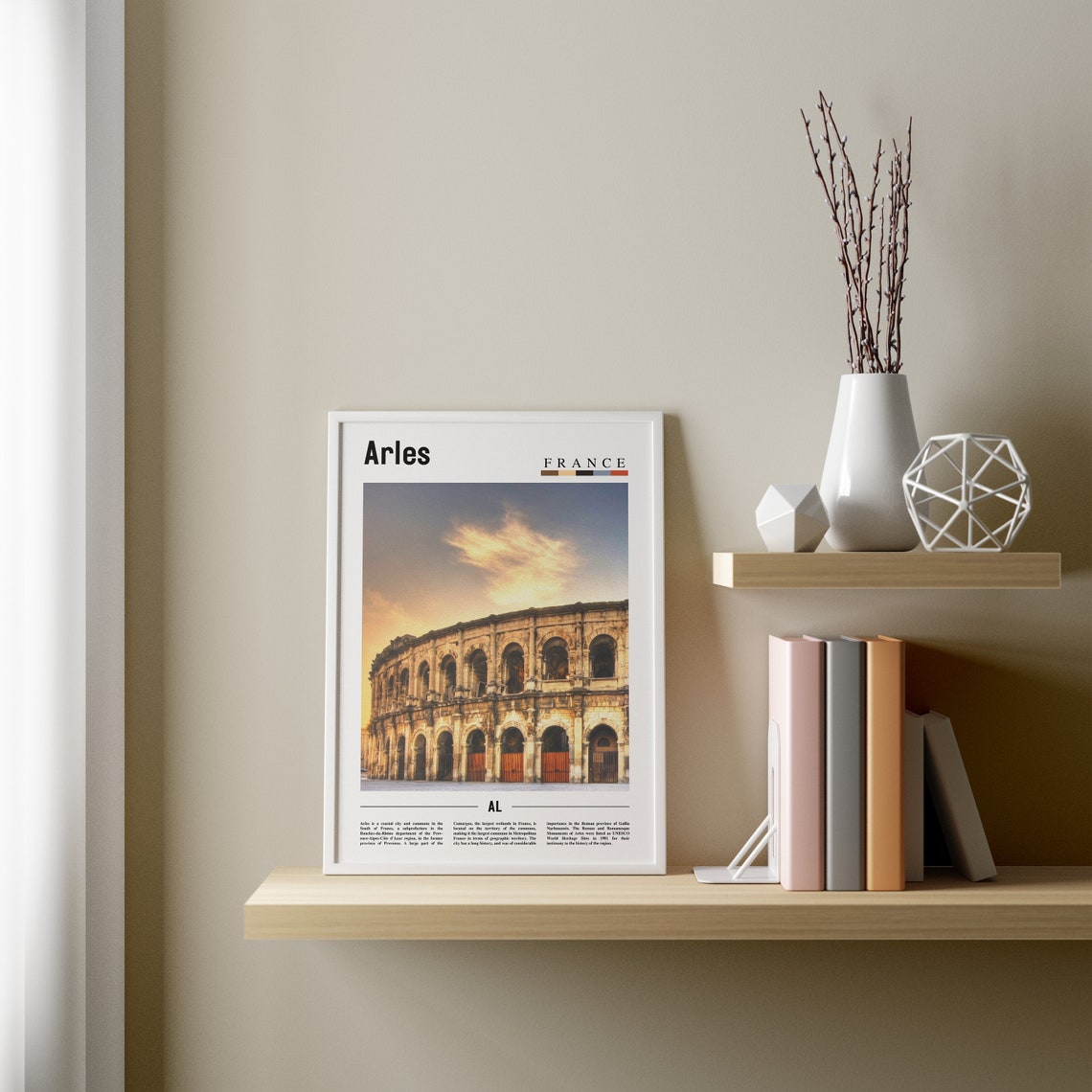 Arles Print Arles Poster Arles Wall Art Oil Painting Poster Colorful City Print City Artwork Travel Artwork Travel Wall Art - Image 3
