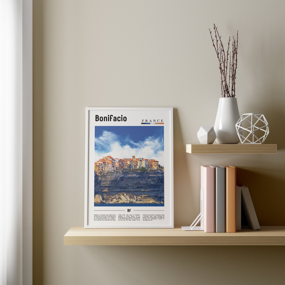 Bonifacio Print Bonifacio Poster Bonifacio Wall Art Oil Painting Poster Colorful City Print City Artwork Travel Artwork Travel Wall Art - Image 4