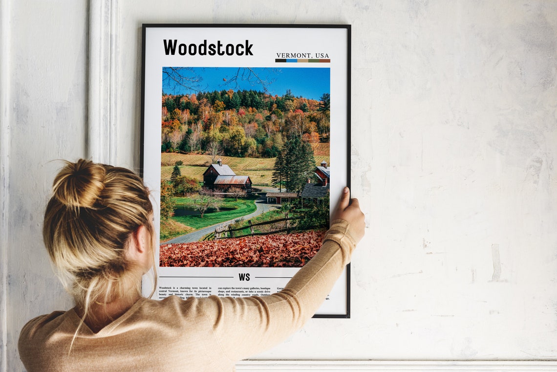 Woodstock Poster Woodstock Print Woodstock Wall Art United States Photo United States Poster United States Print - Image 5