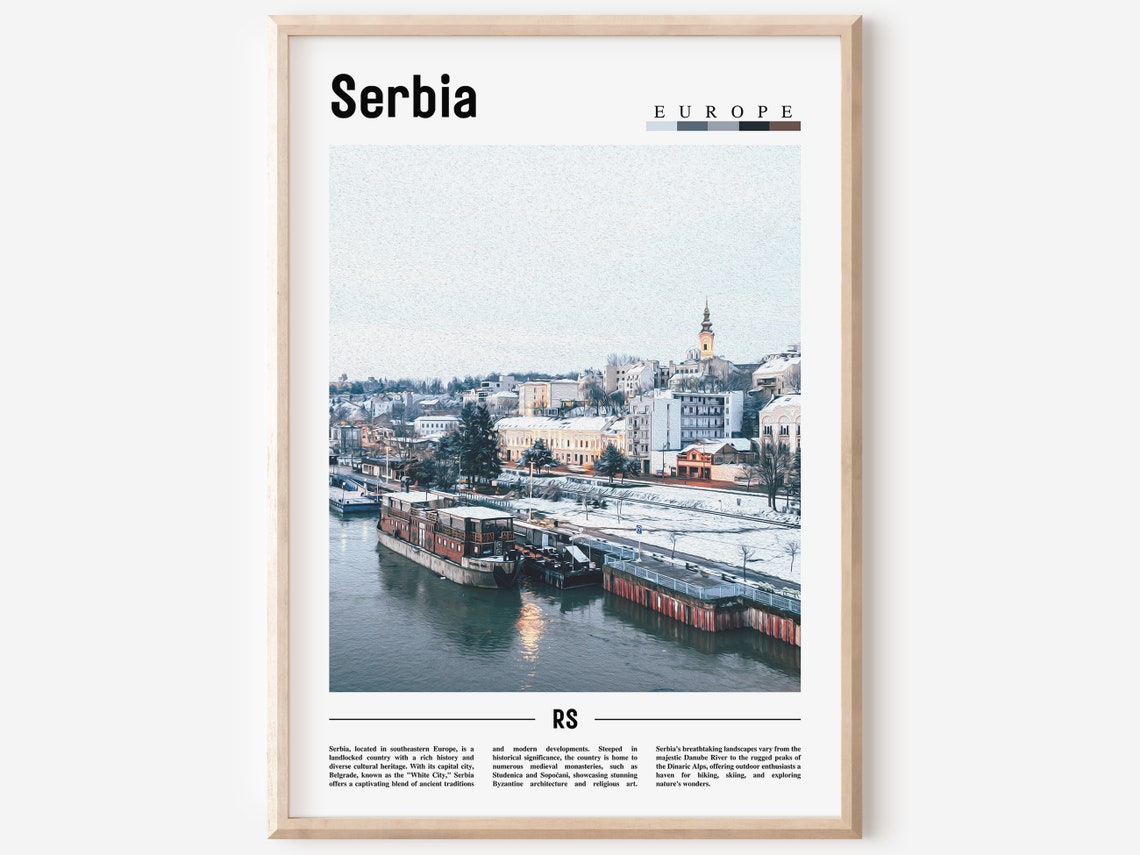 Serbia Poster Serbia Print Serbia Wall Art Europe Photo Europe Poster Europe Print Travel Poster